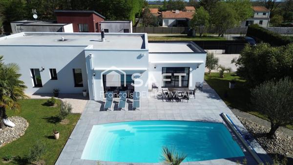 Maison contemporaine de plain-pied- aucun travaux-cadre paisible