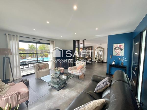 Maison contemporaine de plain-pied- aucun travaux-cadre paisible