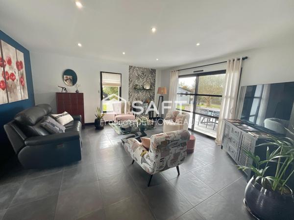 Maison contemporaine de plain-pied- aucun travaux-cadre paisible