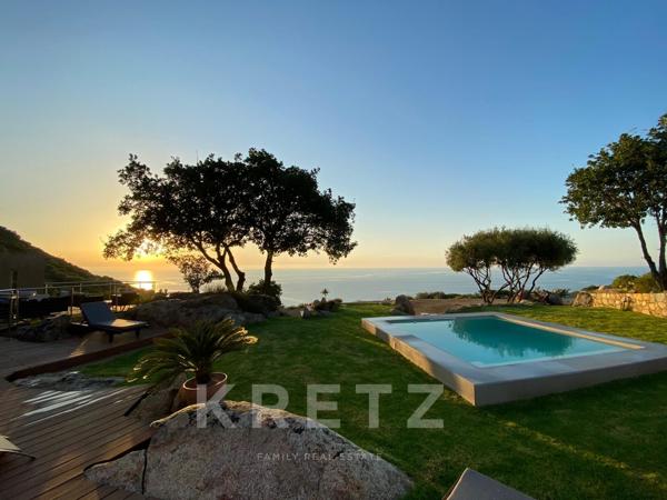 Corbara – Villa contemporaine avec vue mer exceptionnelle