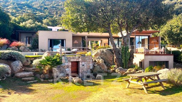 Corbara – Villa contemporaine avec vue mer exceptionnelle