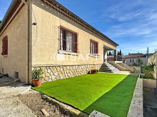 Maison 4 faces – 130 m² habitables – Terrain 730 m² – Un sous-sol 130m² À 10 min à pied de la cité médiévale