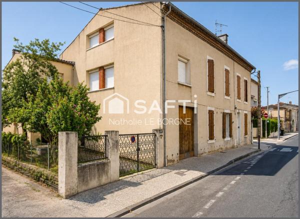 Ensemble immobilier maison + immeuble + terrain