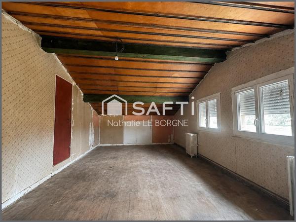 Ensemble immobilier maison + immeuble + terrain