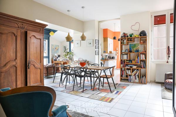 Duplex de caractère en centre ville.