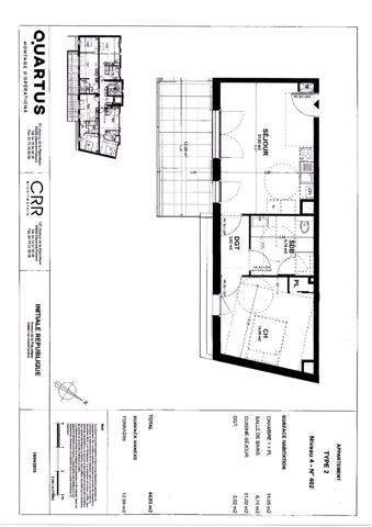 Clermont-Ferrand, Appartement de 45 m 2 de 163 400 € FAI