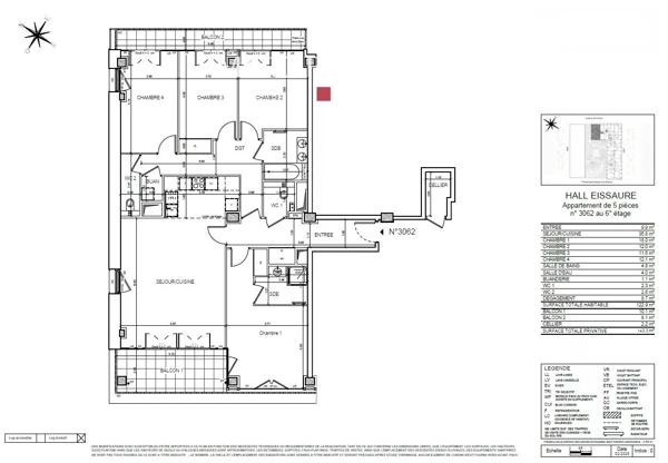 PARIS 13ème – luxueux appartement neuf 5 pièces, avec balcons et vue Seine
