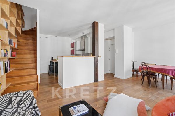 Paris XIe – Triplex en dernier étage avec terrasse