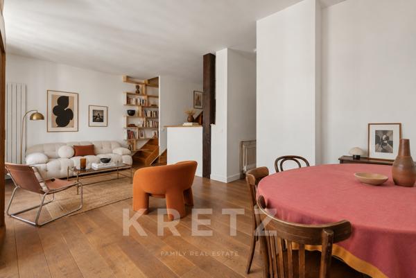 Paris XIe – Triplex en dernier étage avec terrasse
