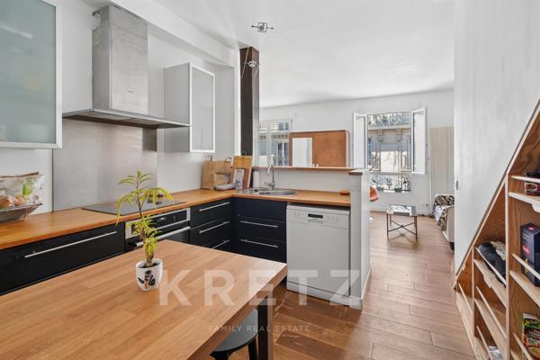 Paris XIe – Triplex en dernier étage avec terrasse