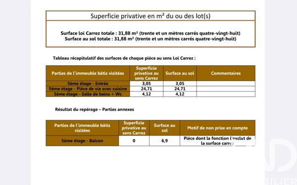 Studio à vendre 32 m² Villeurbanne