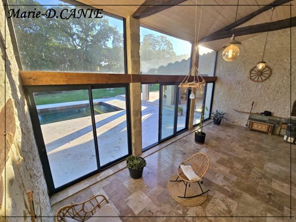 Domaine de prestige avec maison, gîte et dépendances, dans le Nord du Gers, à La Romieu, aux portes des Landes et du Lot-et-Garonne.