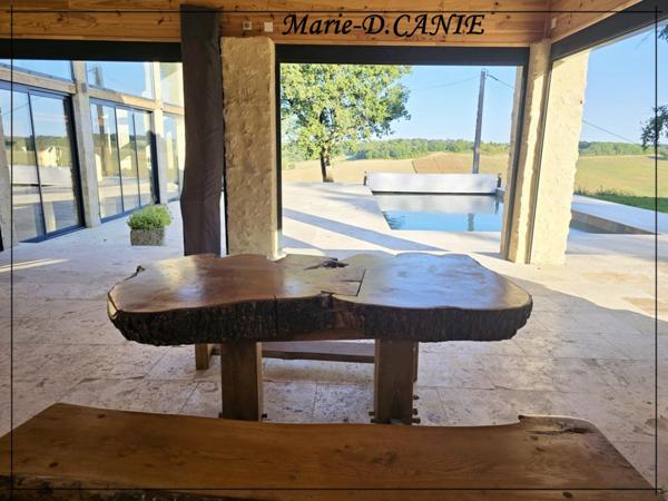 Domaine de prestige avec maison, gîte et dépendances, dans le Nord du Gers, à La Romieu, aux portes des Landes et du Lot-et-Garonne.