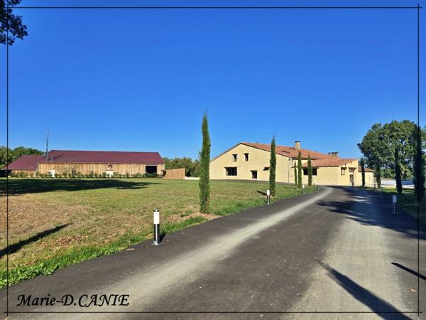 Domaine de prestige avec maison, gîte et dépendances, dans le Nord du Gers, à La Romieu, aux portes des Landes et du Lot-et-Garonne.