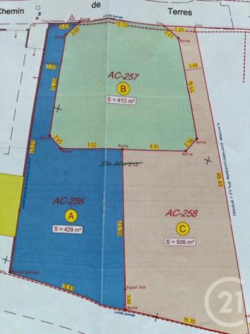 Terrain à vendre  506 m2 LUNEL VIEL - 34