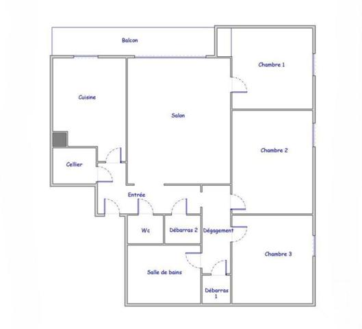 Appartement F4 à vendre  4 pièces - 79,99 m2 COLOMBES - 92