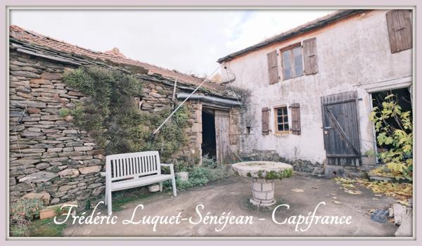 Maison à restaurer 3 pièces sur sous-sol avec deux granges à vendre à PREVENCHERES (48)