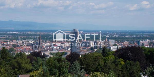 À Mulhouse (68100) appartement meublé 4 pièces – 94 m² – 3 chambres, Tour de l’Europe (11? étage) vue dégagée sur les Vosges