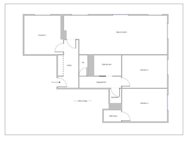 Appartement à vendre 4 pièces PARIS 20EME ARRONDISSEMENT (75) - T4 en étage élevé avec vue panoramique