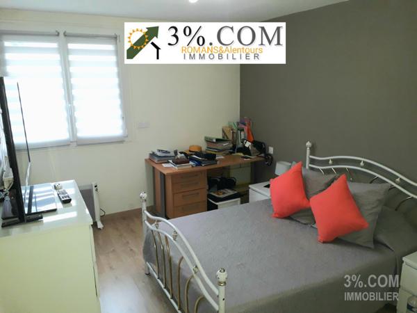 T4 de 92m2 + 3 ch + Terrasse + Parking + Cave Romans-sur-Isère (26100)