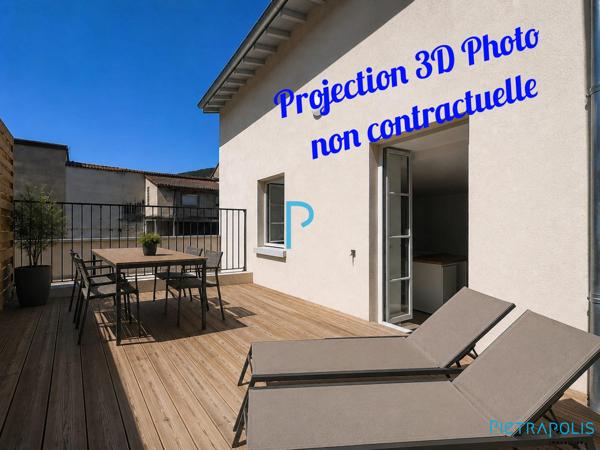 Bel appartement de type T3 avec terrasse et stationnement couvert
