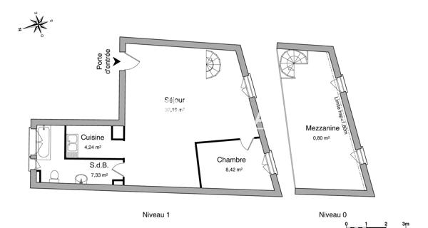 Location Appartement 2 pièces 57.98 m² - Nancy 54000
