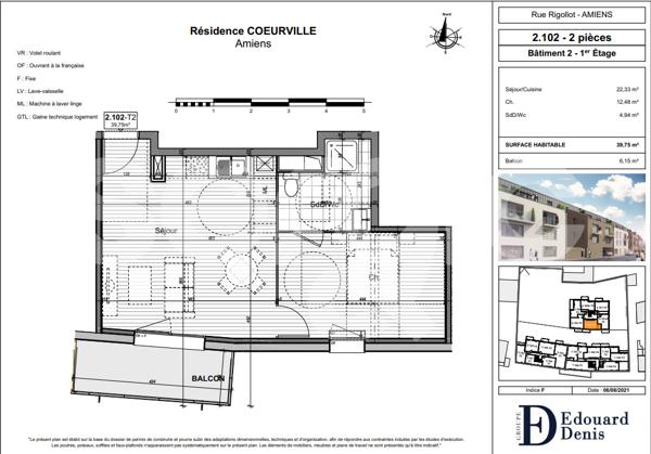 Location 2 Pieces 39 80000 Amiens 25 1578 02 0033