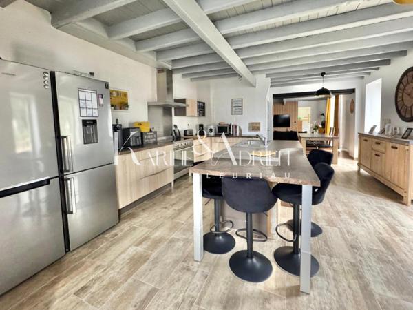 Charmante maison en pierre rénovée avec 3 chambres, bureau, garage, préau et jardin clos