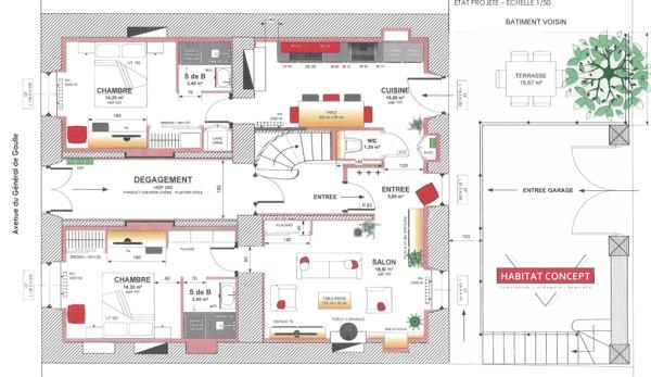 Massiac (15500) Appartement en rez-de-chaussée à Massiac