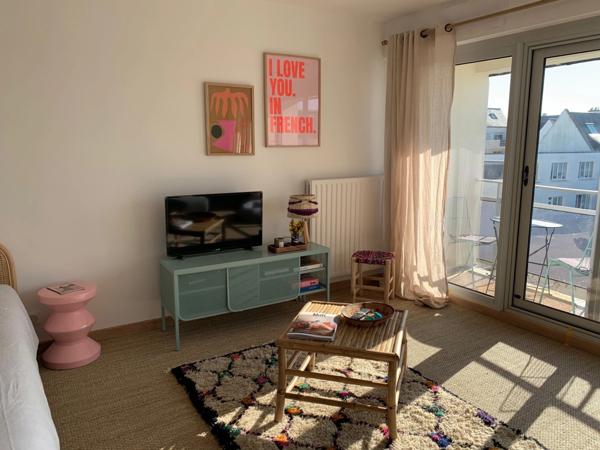 LARMOR-PLAGE , EXCLUSIVITÉ , APPARTEMENT VUE MER AVEC BALCON