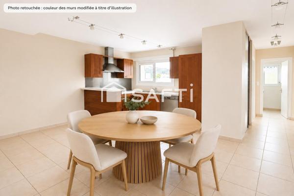 Appartement T4 lumineux de 100 m2 Saint-Herblain.