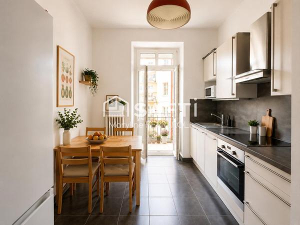 Appartement 4 pièces, lumineux, traversant, 2 balcons