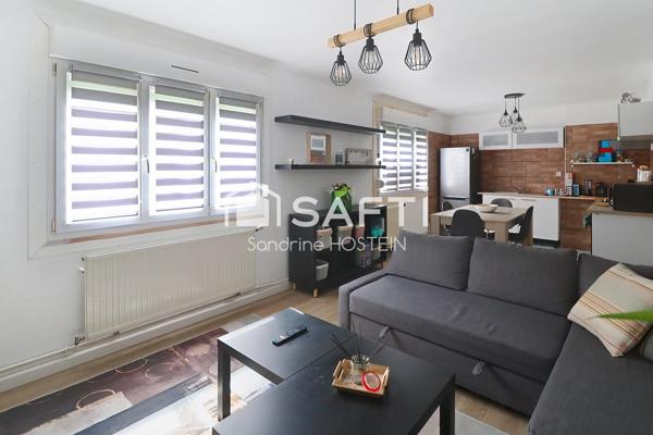 Appartement de 60m2 1 chambre avec balcon et cave privée.