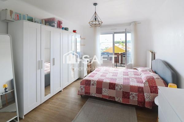 Appartement de 60m2 1 chambre avec balcon et cave privée.