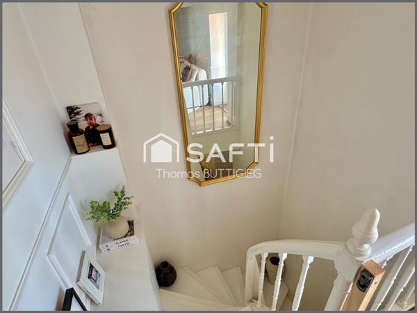 Maison sans travaux, 3 chambres et jardin proche bourg.