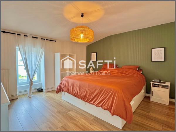 Maison sans travaux, 3 chambres et jardin proche bourg.