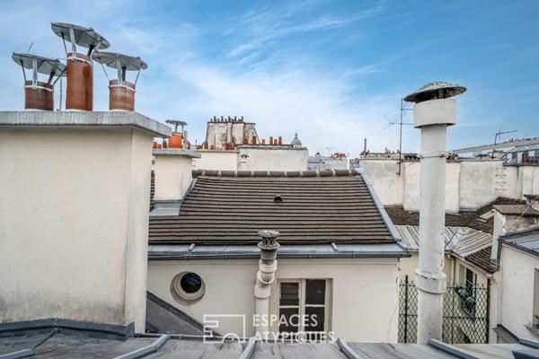 Cocon d’architecte sous les toits près des quais de Seine