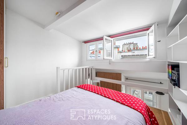 Cocon d’architecte sous les toits près des quais de Seine