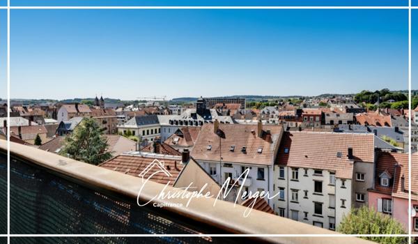 Appartement studio LOUÉ à vendre 35m² à Sarrebourg (57) en centre ville, lumineux avec balcon