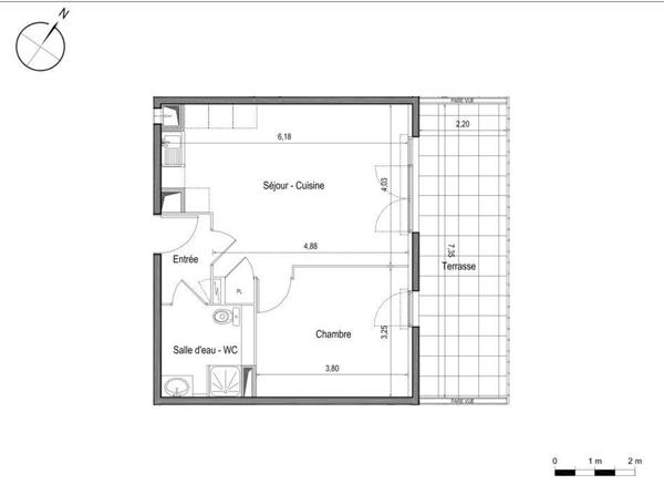 Appartement 43.31 m² à MONTPELLIER 34090
