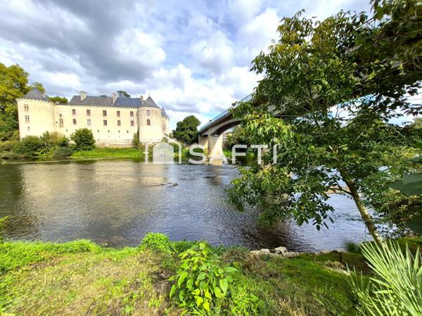 MAISON DE CAMPAGNE +cour +jardinet +rivière