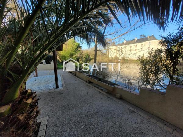 MAISON DE CAMPAGNE +cour +jardinet +rivière