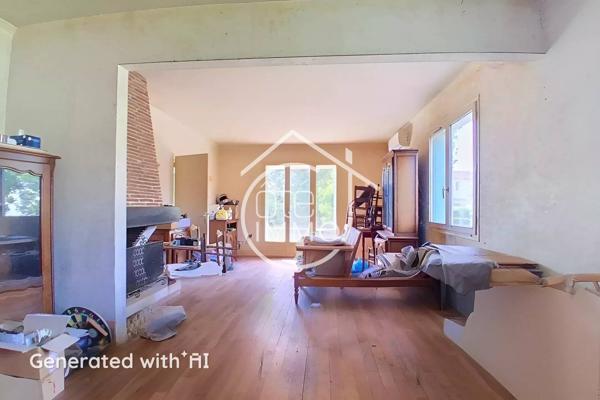 PINEUILH : Villa plain-pied à rénover 124 m² 3 chambres jardin  1485 m²