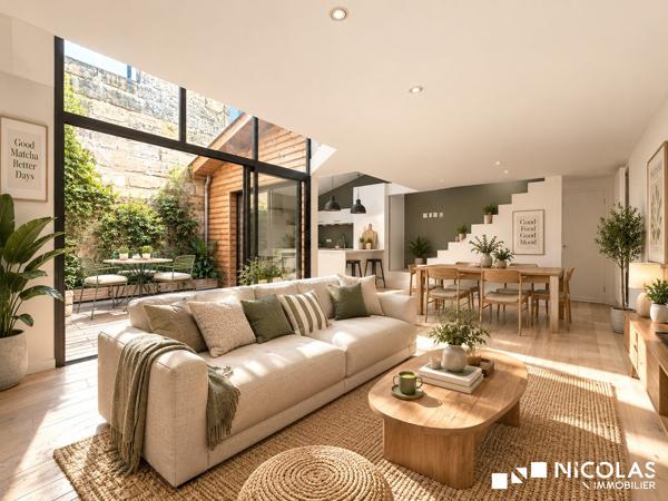 Loft contemporain avec terrasse, patio et garage – Bordeaux Saint-Nicolas
