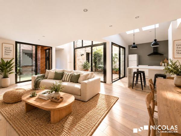 Loft contemporain avec terrasse, patio et garage – Bordeaux Saint-Nicolas