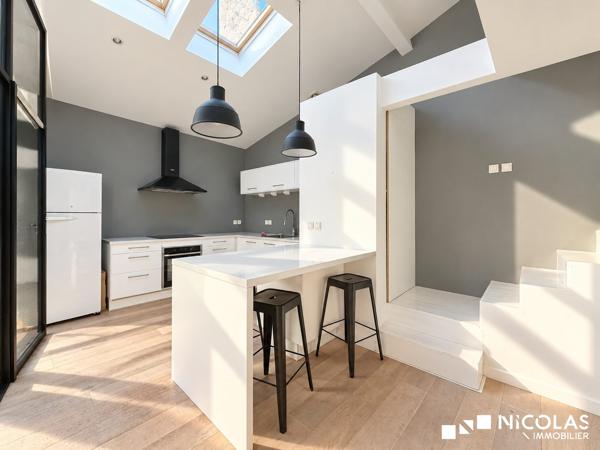 Loft contemporain avec terrasse, patio et garage – Bordeaux Saint-Nicolas