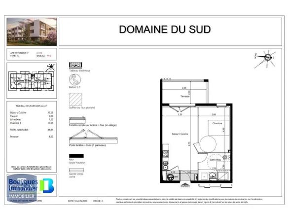 Appartement à louer 2 pièces 39.94m² Perpignan (66000)