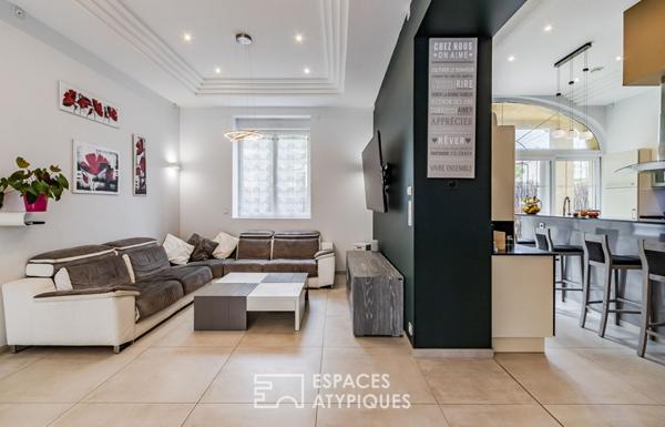 Appartement en rez-de-chaussée avec terrasse, stationnement et garage