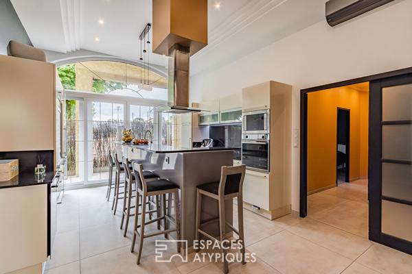 Appartement en rez-de-chaussée avec terrasse, stationnement et garage