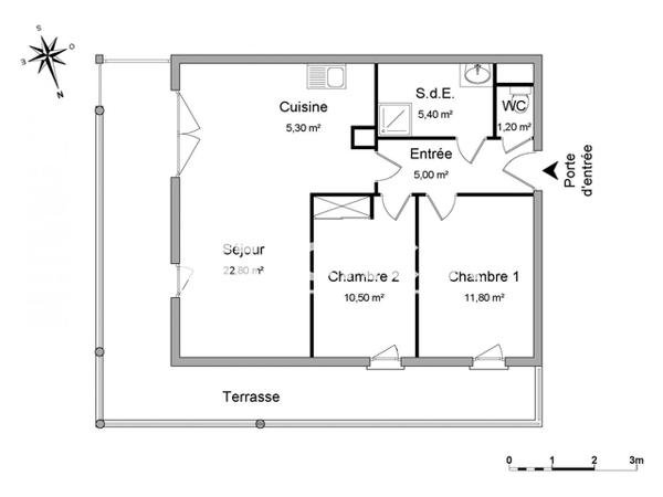 Location Appartement 3 pièces 62 m² - CHEMIN DE CANDITTE Boucau 64340